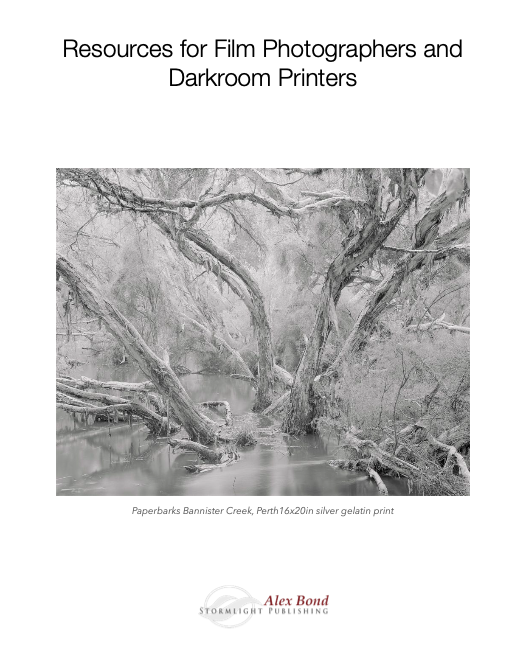 Resources booklet for Film Photographers & Darkroom Printers.